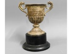 A 1924 Dublin silver tennis trophy by West & Son,