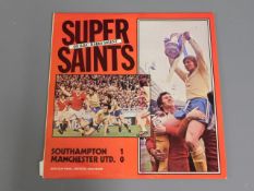 A Super Saints BBC 1976 FA Cup Final LP depicting