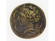 A bronze Syracruse Greek "Dekadrachma" coin 412-40