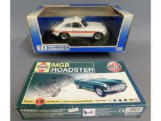 A boxed Universal Hobbies 1960's police MG MGB GT