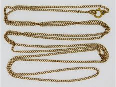 A 32in long 9ct gold chain, 3.2g