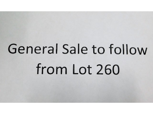 General Sale to follow from lot 260