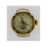 A ladies 9ct gold Avia watch, runs when wound, no