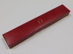 An Omega wristwatch box