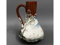 A 19thC. American Rookwood pottery vase depicting