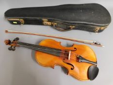 An early 20thC. Edward Withers violin with origina