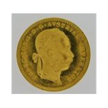 A 23.75ct gold 1915 Austrian proof Ducat, 3.4g