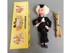 A Pelham puppet with box "School Master"