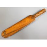 A 19thC. yew wood cricket bat letter opener, 9in l