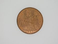 A double sided 1967 "tails" penny, 9.67g