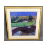 A framed pastel by Jennifer Davidson, "The Way to