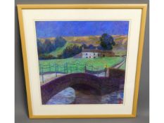 A framed pastel by Jennifer Davidson, "The Way to