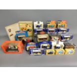 A selection of mixed boxed diecast toys including