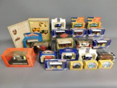 A selection of mixed boxed diecast toys including