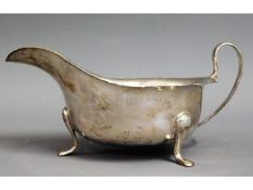 A 1935 London silver sauceboat by Emile Viners Ltd