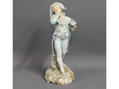 A large 19thC. Volkstedt German bisque porcelain f