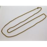 A 26in long solid link 9ct gold chain, 12.1g