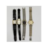 Four fashion watches including Gucci & Fossil