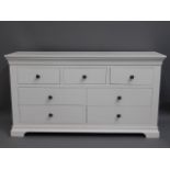 A good quality modern bedroom sideboard with seven