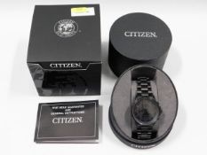 A gents boxed Citizen Eco-Drive wrist watch