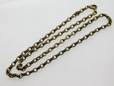 A 20in long 9ct gold necklace, 18.3g