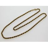 An 18in long 9ct gold chain, 4.4g