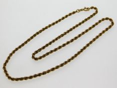 An 18in long 9ct gold chain, 4.4g