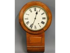 An antique mahogany wall clock, 27.5in high