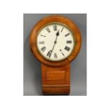 An antique mahogany wall clock, 27.5in high