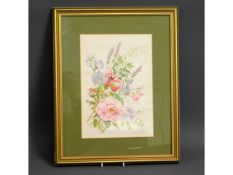 A floral watercolour by Marjorie Blamey, image siz