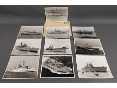 Ten Falklands Warship photographs of the naval fle