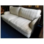 A modern upholstered three seater sofa, 81in wide