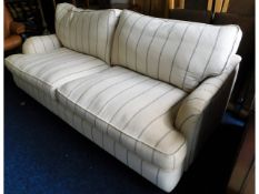 A modern upholstered three seater sofa, 81in wide