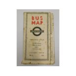 A 1935 London bus map, Central Area no.4