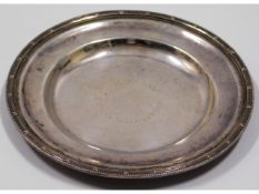A small 1918 Sheffield silver tray by Roberts & Be