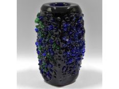 A Bohemian Skrdlovice art glass vase, 7.5in tall