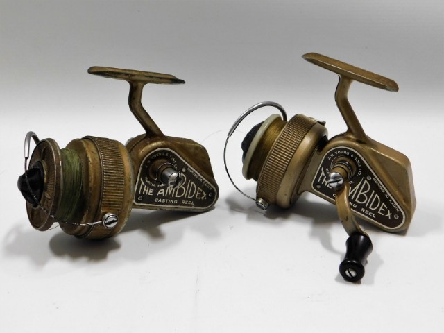 Two J.W. Young & Sons The Ambidex casting reels B6