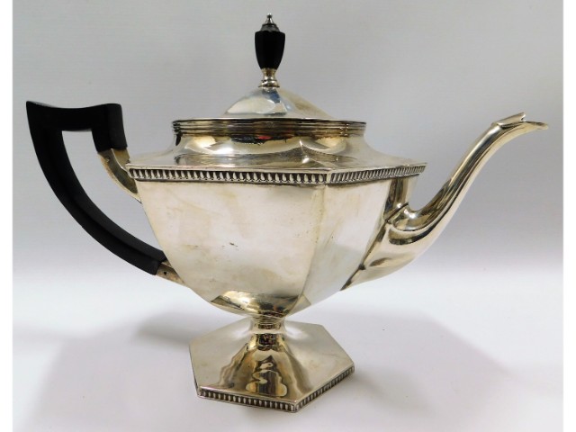 An art deco William Hutton & Sons Ltd. tea pot, 11
