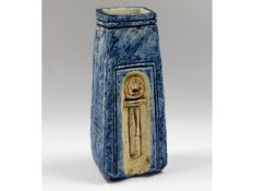 A Cornish Troika pottery coffin vase, 6.75in tall