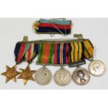 A WW2 medal set including Africa Kenyan medal won