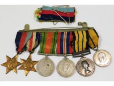 A WW2 medal set including Africa Kenyan medal won