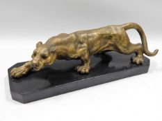 A French art deco period lost wax bronze depicting
