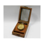 An Army Services pocket watch with case, glass loose, case 50mm across. Not running, af