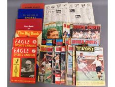 Approx. 33 Sports related annuals, boots & related