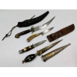 Tribal Art: A selection of vintage daggers & knive