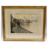 A framed watercolour by Sydney Mannooch titled Mor