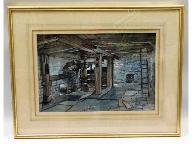 A 1974 framed Frank McNichol watercolour of Port I