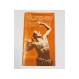 A 1970 hand signed Rudoplh Nureyev ballet programm