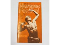 A 1970 hand signed Rudoplh Nureyev ballet programm