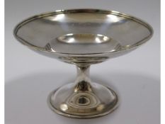 A 1924 small London silver tazza by Josiah William